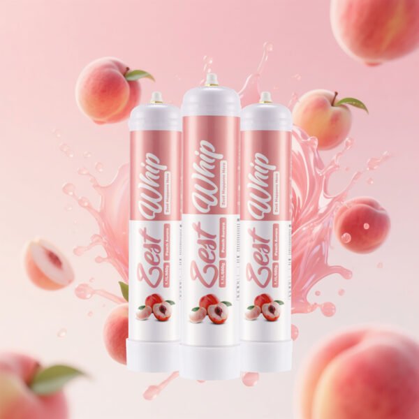 Zest Whip 1.1L Peach Flavoured N2O Cannister - Image 3