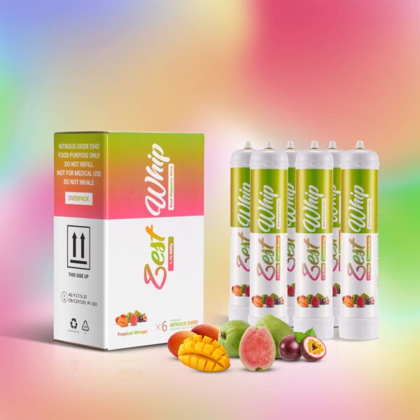 Zest Whip 1.1L Tropical Fruit Flavoured N2O Cannister - Image 2