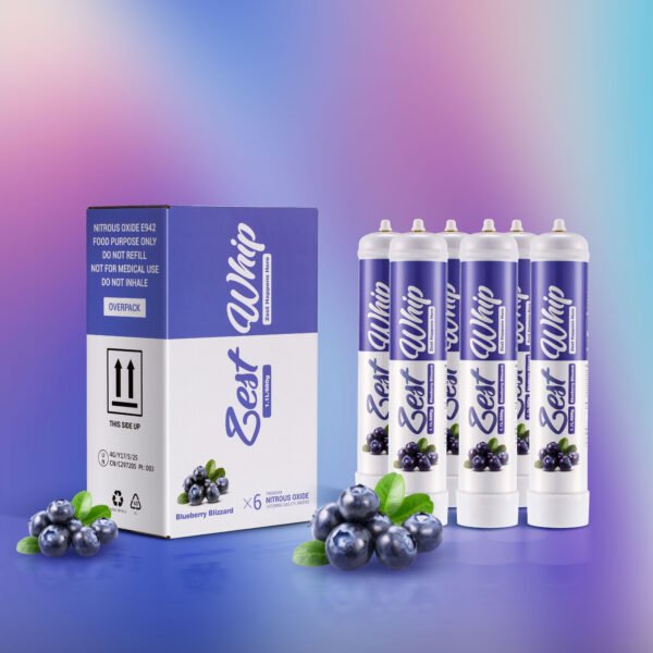 Zest Whip 1.1L Tropical Blueberry Flavoured N2O Cannister - Image 2