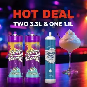HOT DEAL : TWO 3.3L & ONE 1.1L(WHIMSY WHIP)
