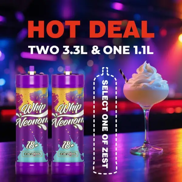 HOT DEAL : TWO 3.3L & ONE 1.1L(select one of zest whip)